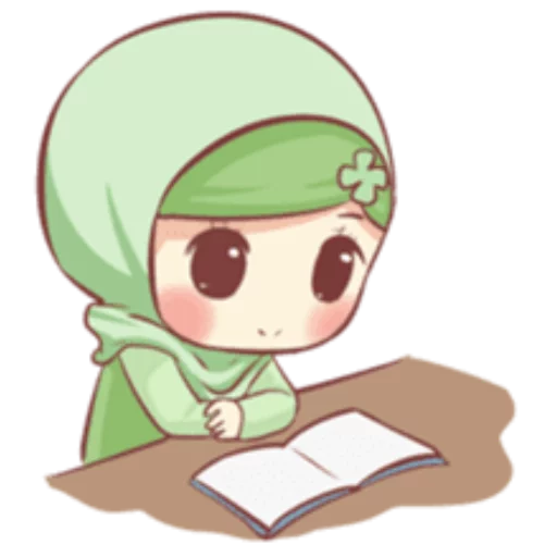Cute Muslim Girl stiker 🙂