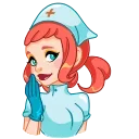 Cute Nurse | Милая медсестра sticker 😂