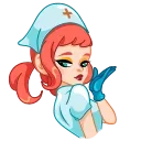 Стікер Cute Nurse | Милая медсестра 😘