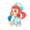 Стікер Cute Nurse | Милая медсестра 🤧