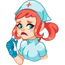 Cute Nurse | Милая медсестра sticker 😭