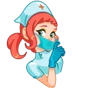 Стикер Cute Nurse | Милая медсестра 😉