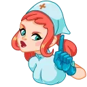 Cute Nurse | Милая медсестра stiker ☝️