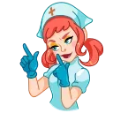 Стікер Cute Nurse | Милая медсестра 👈