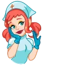 Стикер Cute Nurse | Милая медсестра ☺️