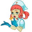 Cute Nurse | Милая медсестра stiker 🤕
