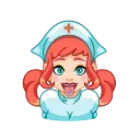 Cute Nurse | Милая медсестра sticker 💊