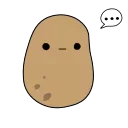 Емодзі Cute Potato 😙