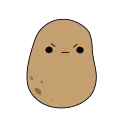 Емодзі Cute Potato 😙