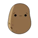 Cute Potato emoji 🤨