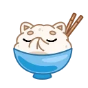 Эмодзи телеграм Cute Rice