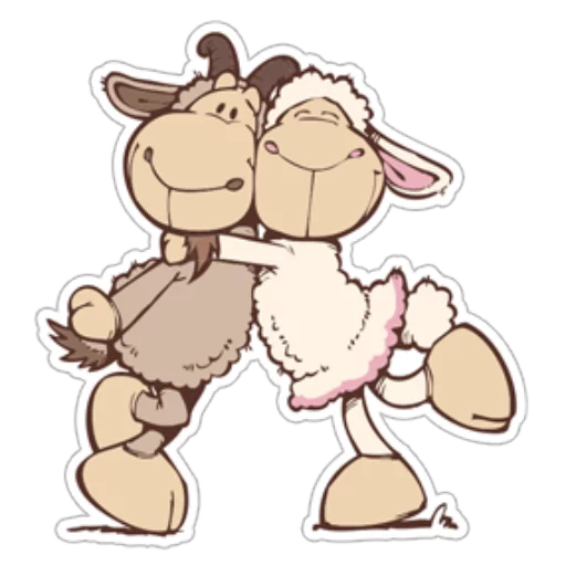 Telegram stiker «Cute Sheep» 💑