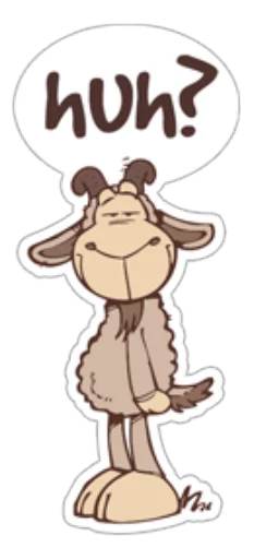 Cute Sheep sticker 😒