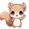 Эмодзи телеграм Cute Squirrel Emoji