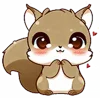 Эмодзи телеграм Cute Squirrel Emoji