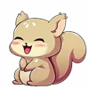 Cute Squirrel Emoji emoji 😆