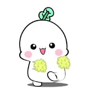 Cute Turnip emoji 🥳