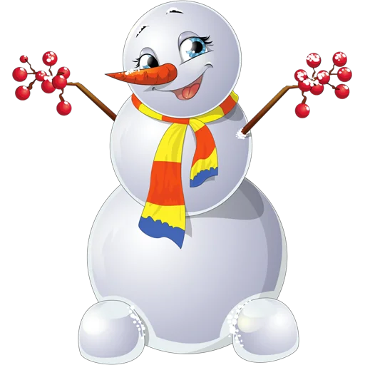 Telegram stiker «Cute Snowman» ⛄️