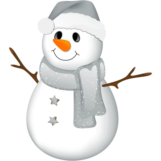 Стікер Telegram «Cute Snowman» ⛄️