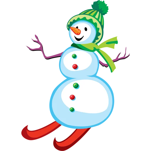 Стикер Telegram «Cute Snowman» ⛄️