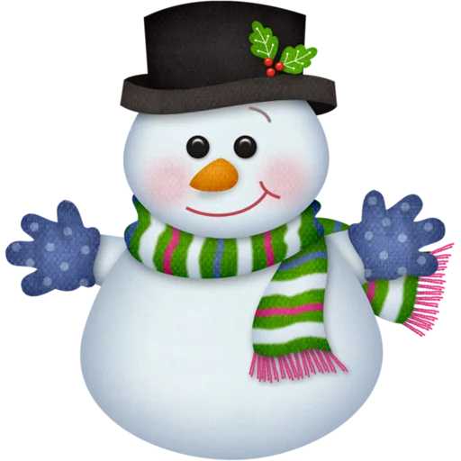 Стікер Telegram «Cute Snowman» ⛄️
