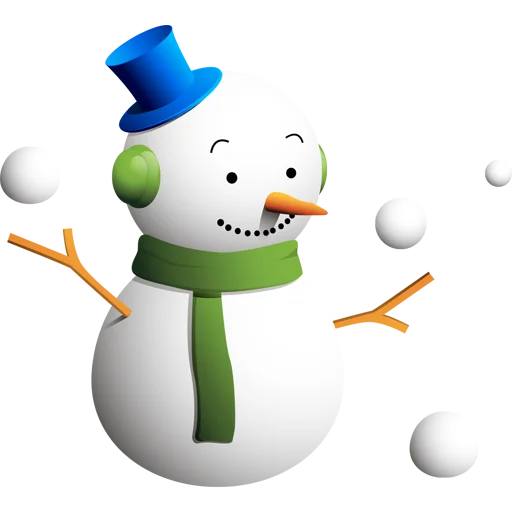 Cute Snowman emoji ⛄️