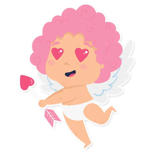 Стікер Cute cupid 😍