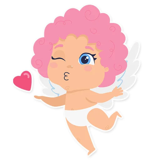 Стікер Cute cupid 😘