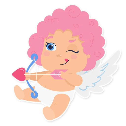 Стикер Telegram «Cute cupid» 😋