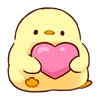 Емодзі телеграм Cutie Chicken