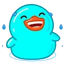 Cyan Duck emoji 😂
