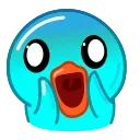 Cyan Duck emoji 😱