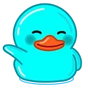 Cyan Duck  stiker 👋
