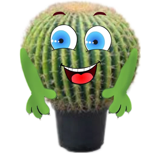 Telegram stikerlari cactus 