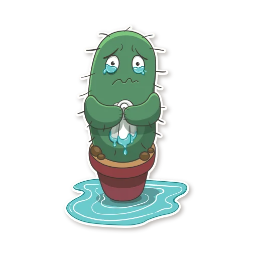 Стікер Cactus Cozy 😢