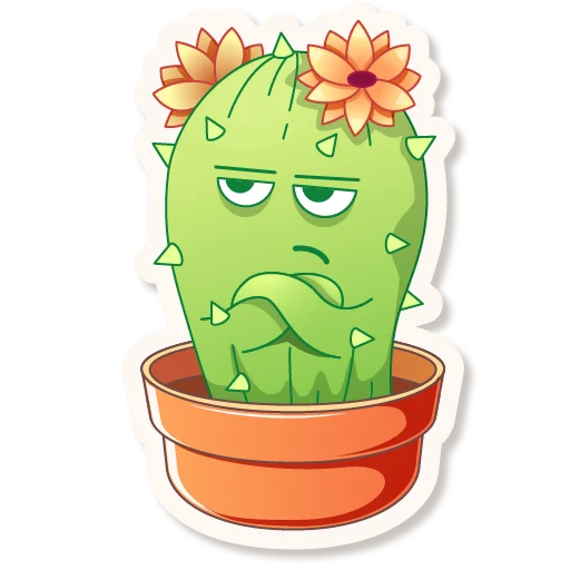 Cactus Quentin stiker 😒