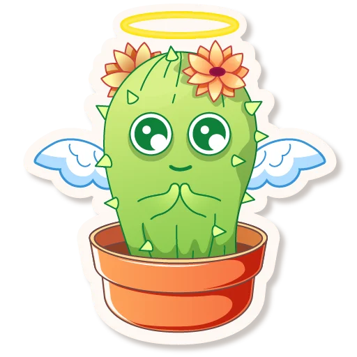 Telegram stiker «Cactus Quentin» 😇