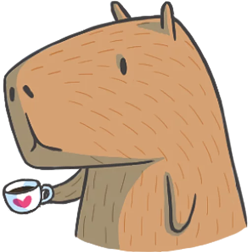 Capybara&Co sticker 😶