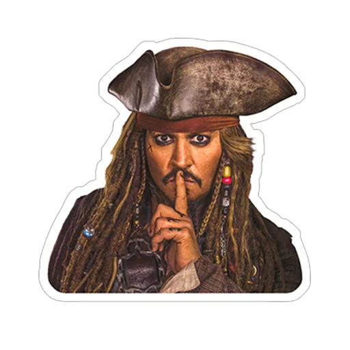 Telegram Sticker «Пираты Карибского моря» 👂