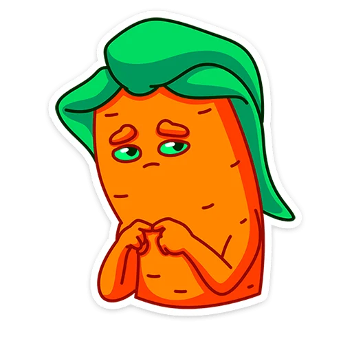 Telegram stiker «Морквоша» 🥺