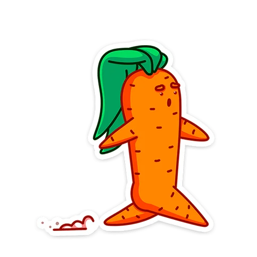 Стикер Морквоша 😮