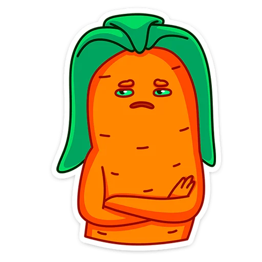 Telegram Sticker «Морквоша» 🙅‍♂