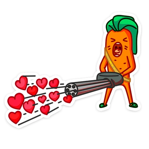 Telegram Sticker «Морквоша» 💞