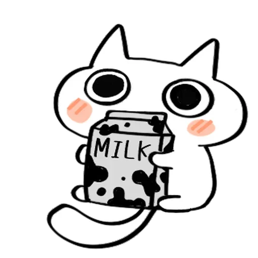 Telegram Sticker «my cat Bryan» 🥛