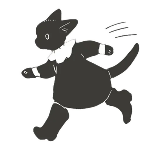 Telegram Sticker «Cat and Rabbit in Wonderland» 🏃‍♀️