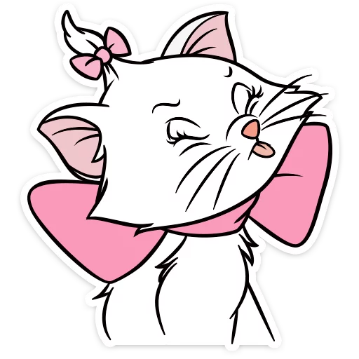 Telegram Sticker «Кошечка Мари» 