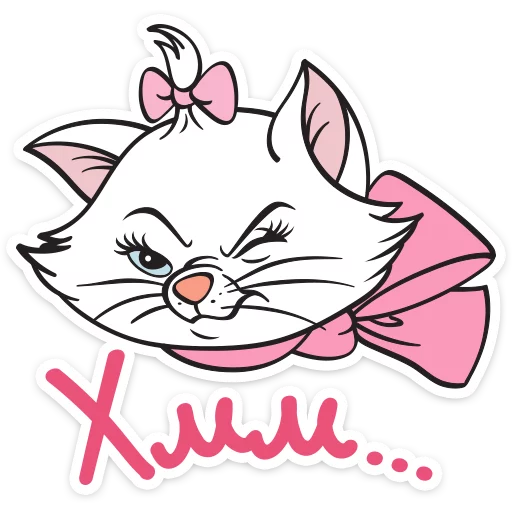 Telegram Sticker «Кошечка Мари» 