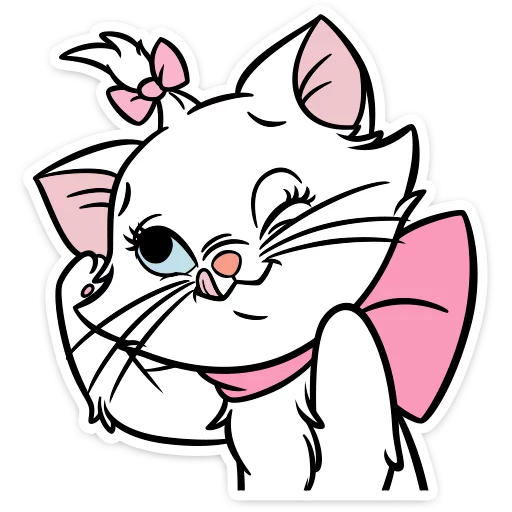 Telegram stiker «Кошечка Мари» 