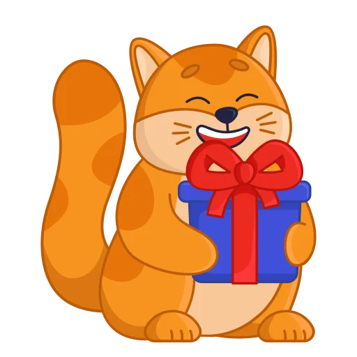 Telegram stickers cat | кот