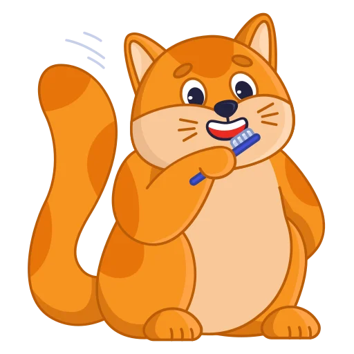 cat | кот sticker 🪥